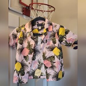 BOYS NWT THE CHILDREN'S PLACE short sleeve button up size 5/6